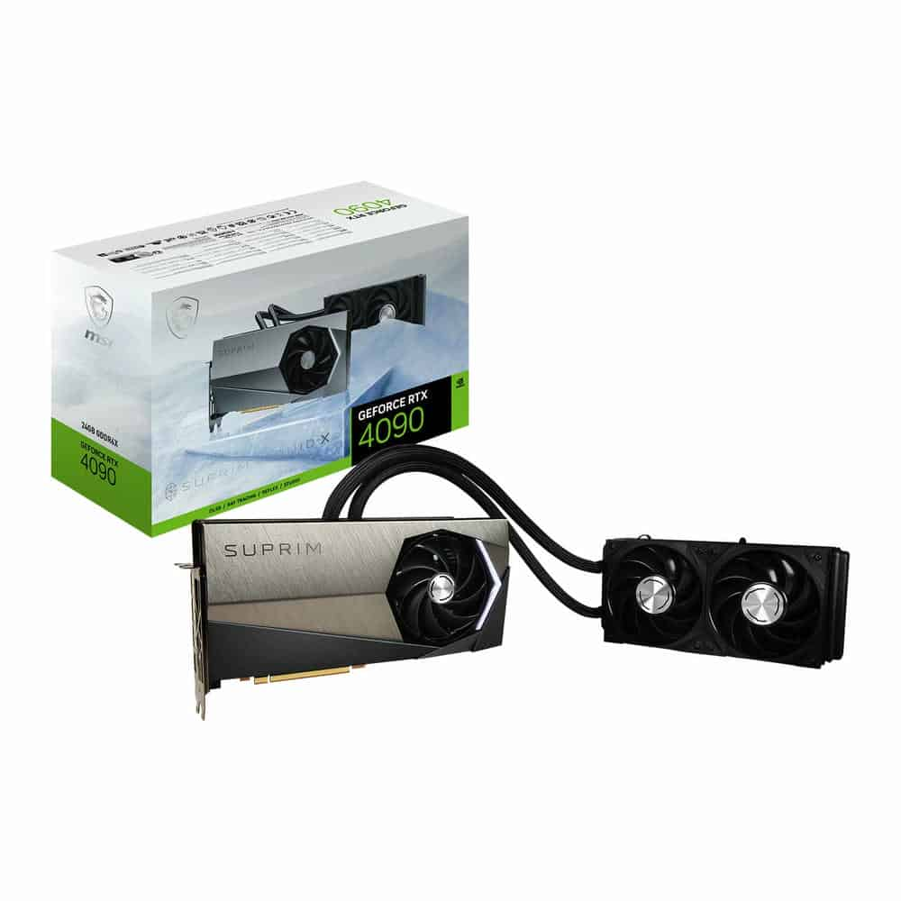 MSI NVIDIA GeForce RTX 4090 24GB SUPRIM LIQUID X Ada Lovelace Graphics Card